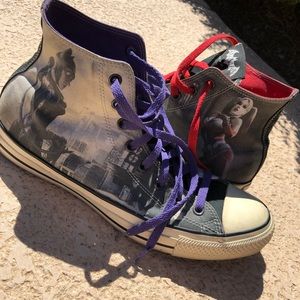 Men’s custom Batman villains converse hi tops
